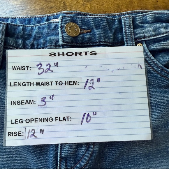 KUT from the Kloth Jane High Rise Cut Off Blue Jean Shorts Women’s 8 Distressed - Picture 7 of 9